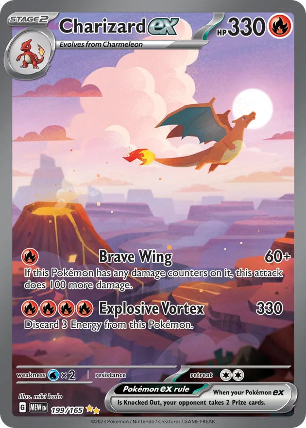 Carte Dracaufeu ex de Pokémon 151