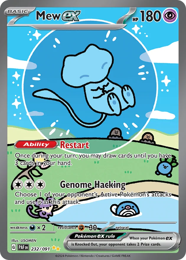 Carte Mew ex dite Bubble Mew
